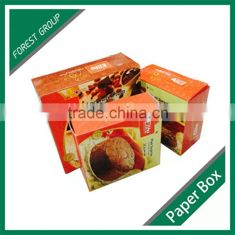 CUSTOM DESGIN FOOD PACKAGING BOX FOR CAKE/BISCIUTS