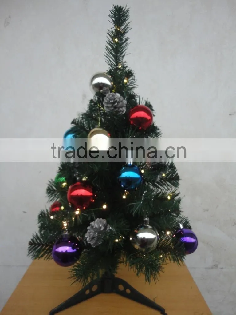 New design snow tabletop pine christmas decorated tree