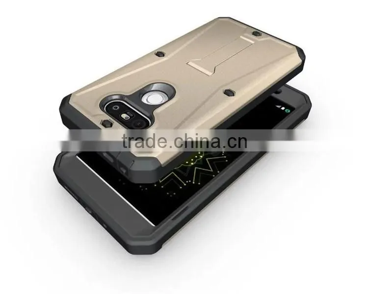 High Quality Kickstand Hybrid Robot Cell Phone Case For LG G5