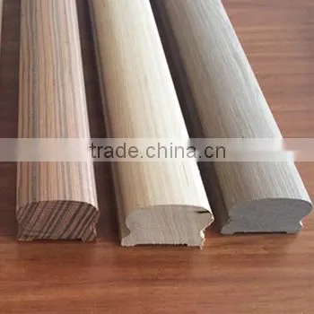 Red oak handrail round handrail bracket