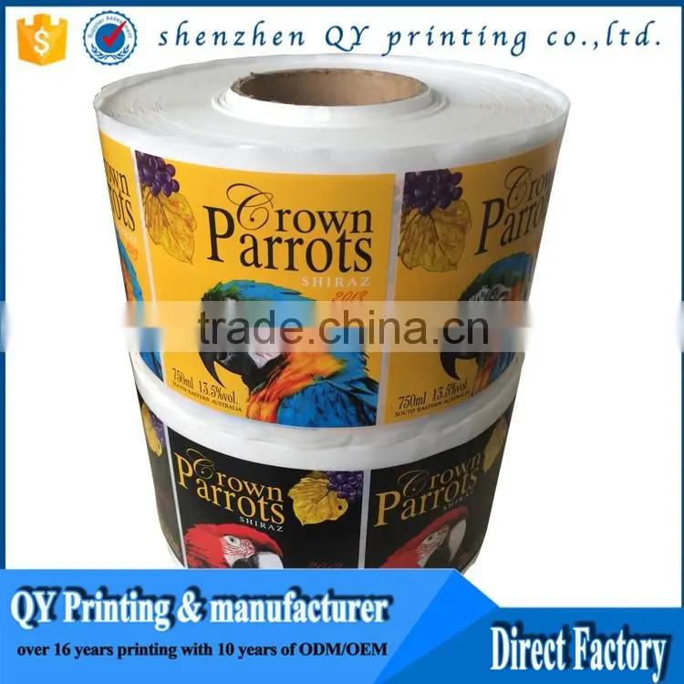 perfume packaging label,packaging sticker,color label