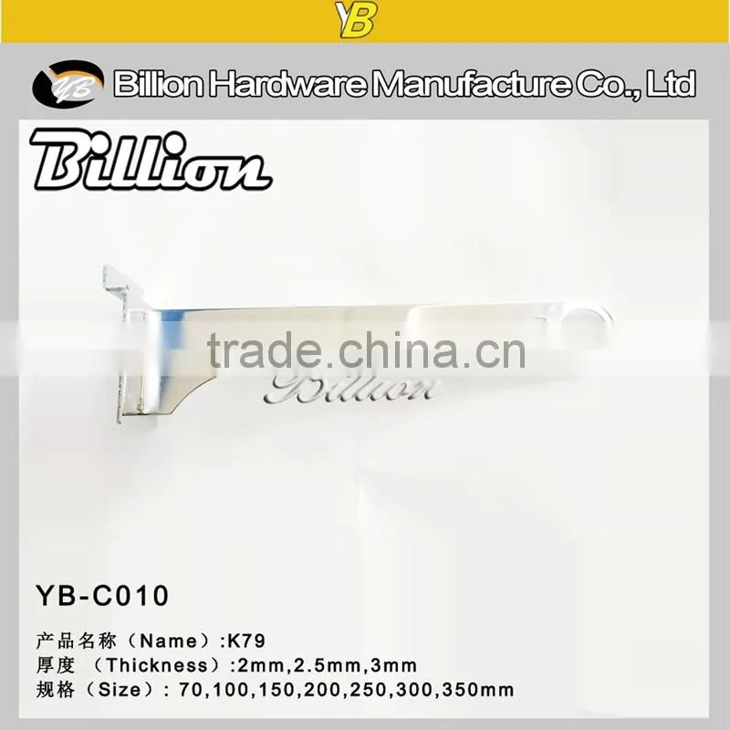 chrome slatwall pipe holder shelf brackets support metal shelf brackets