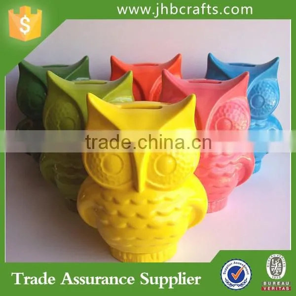 Owl Bank Vintage Design Resin Money Bank