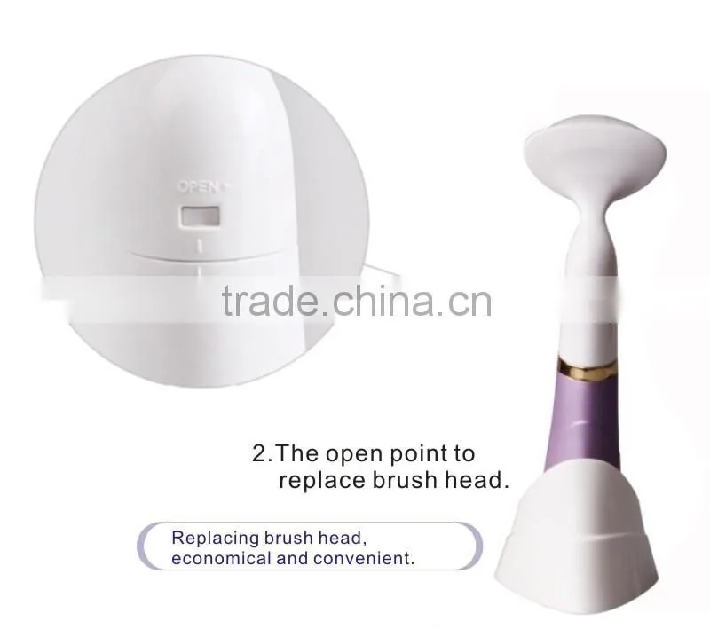 Ultrasonic electric face clean brush silicone facial brush
