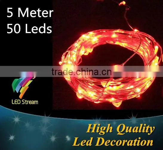 5M 50 leds Green starry string lights
