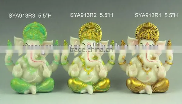 Small size hindu gods marble ganesha statue for wedding gifts