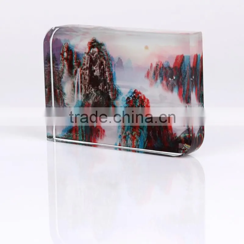 Crystal glass for heat transfer printing