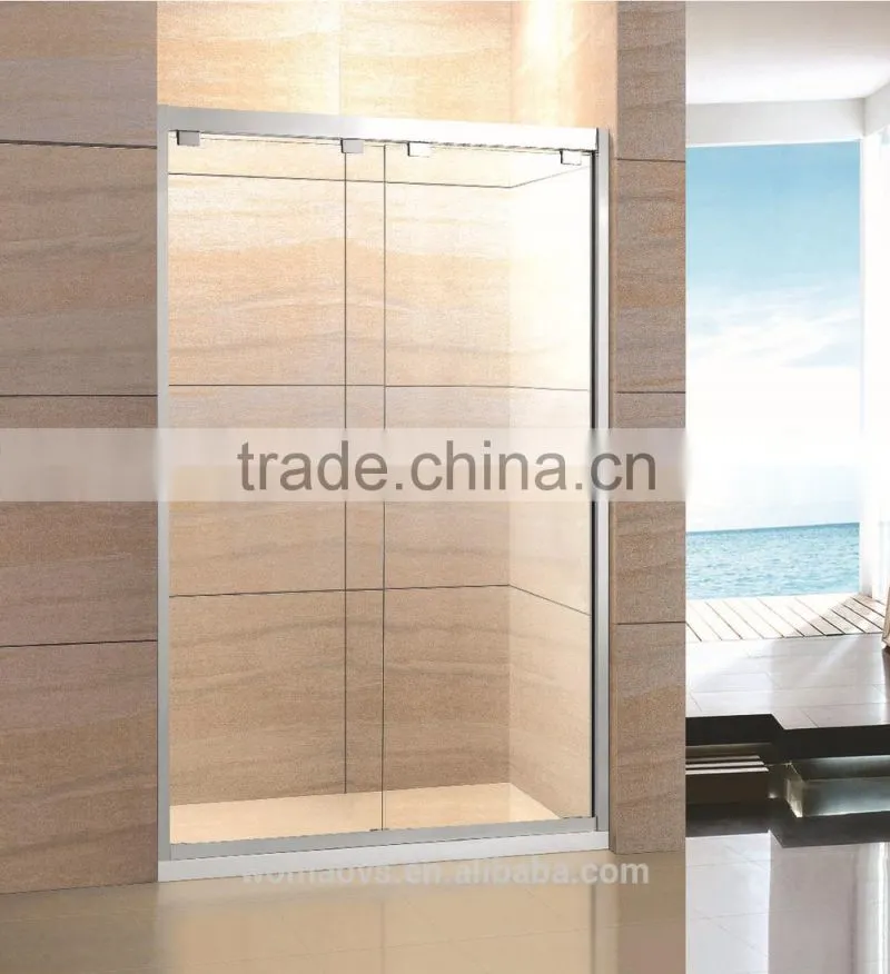 Y110 8mm Tempered Glass sliding door bath shower screen for bathroom