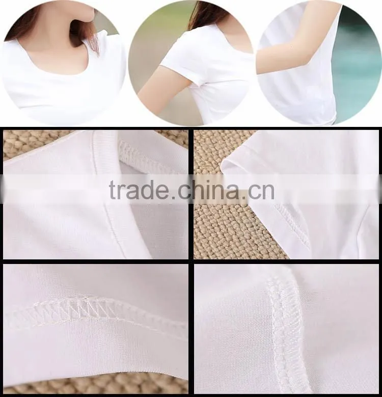 100% cotton blank trendy women o neck design you own t shirt