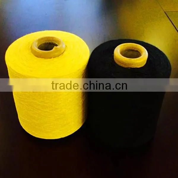 Hot cotton polyester working glove yarn