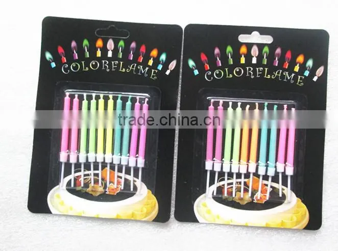 Unique color flame fireworks birthday cake candles