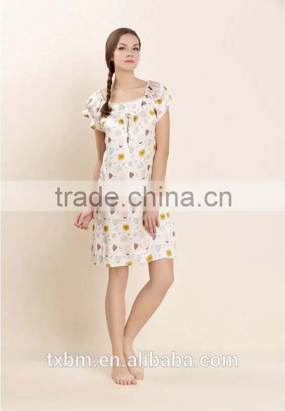 Sweet lovely girl's silk pajama