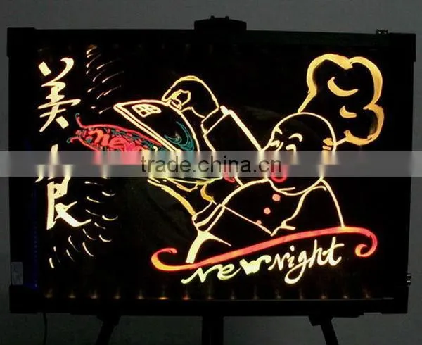 60x80cm rgb led make tempering glass writing board