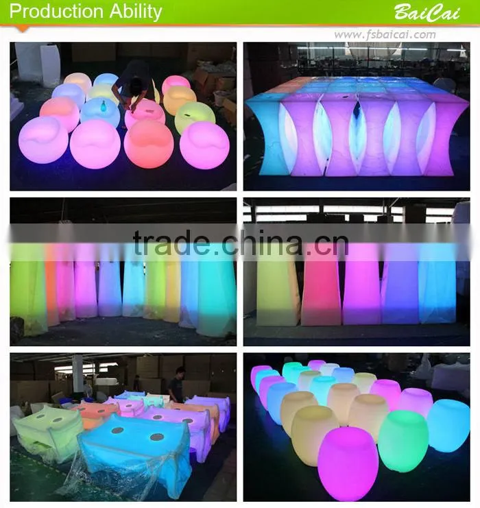 Rechargeable battery color changing cordless led table lamp