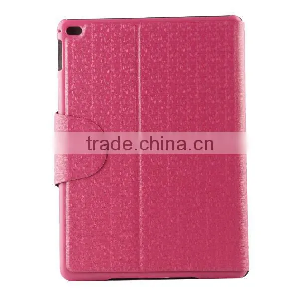 2014 new products fashion pu leather wallet case cover for apple ipad 6 D0141