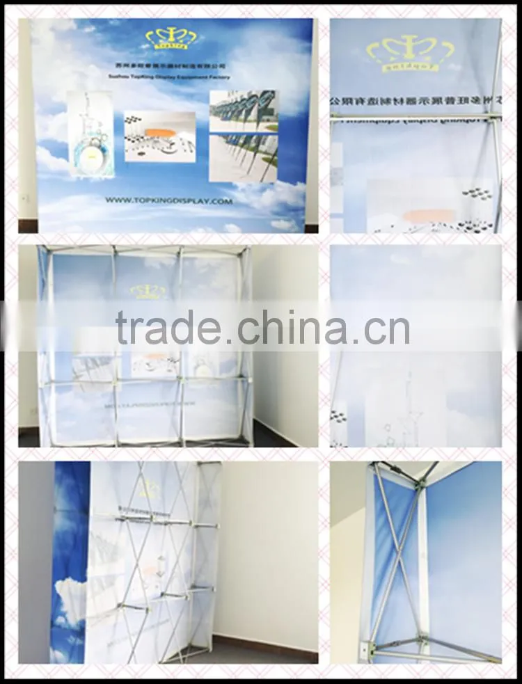 High Quality trade show backdrop velcro pop up