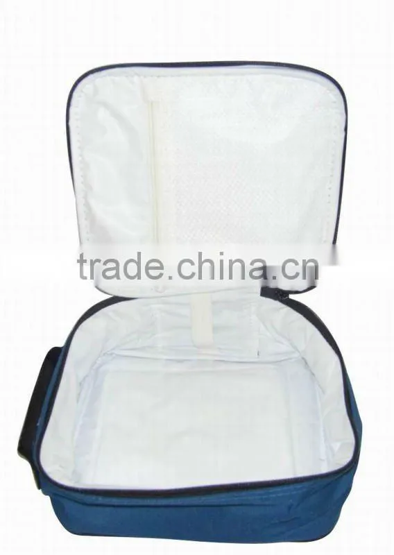 2013 Cooler bag blue lunch bag with bottle holder