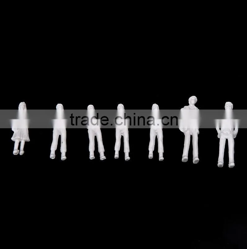 artificial model human white figure, scale models figure, model white resin figure for 1/50