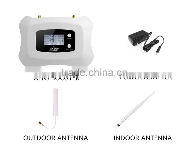 ATNJ high quanlity 2g 3g 4g with LCD mobile signal booster/repeater