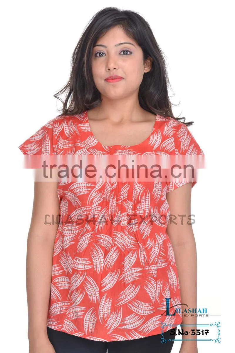 3317LC cotton Latest top Trend Selling Products ropa indu cotton Latest top Trend Selling Products COTTON TOPS Women's Cotton