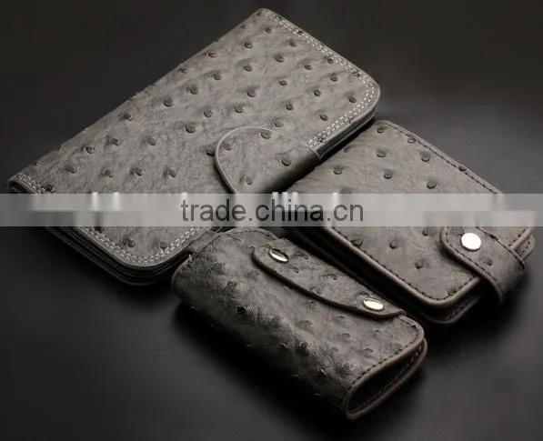 Genuine cowhide leather gift set,wallet belt gift set,hot selling leather gift set