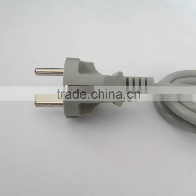 Approval VDE etc Europe 3 pins ground power plug with cables