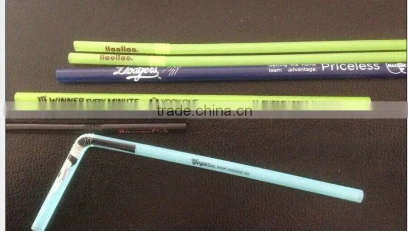 Disposable straws with different design flexible printing straw