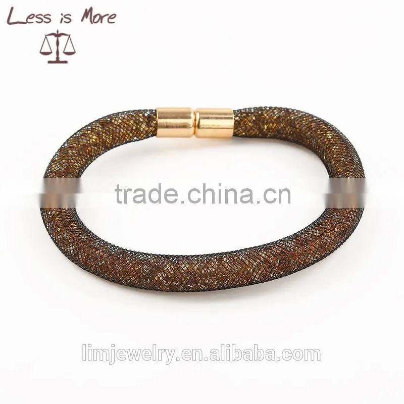colorful magnetic bracelet with cz stone inside