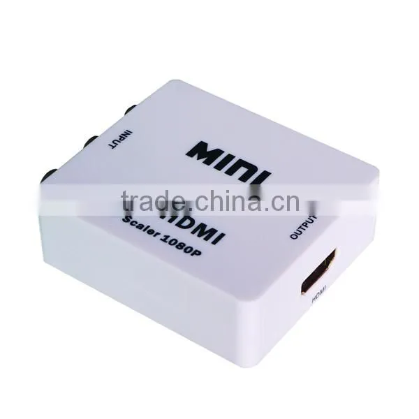 2015 Hot factory price MINI av to Hd up scaler 1080P/720P,Top Quality Mini Composite AV To HD Video Converter