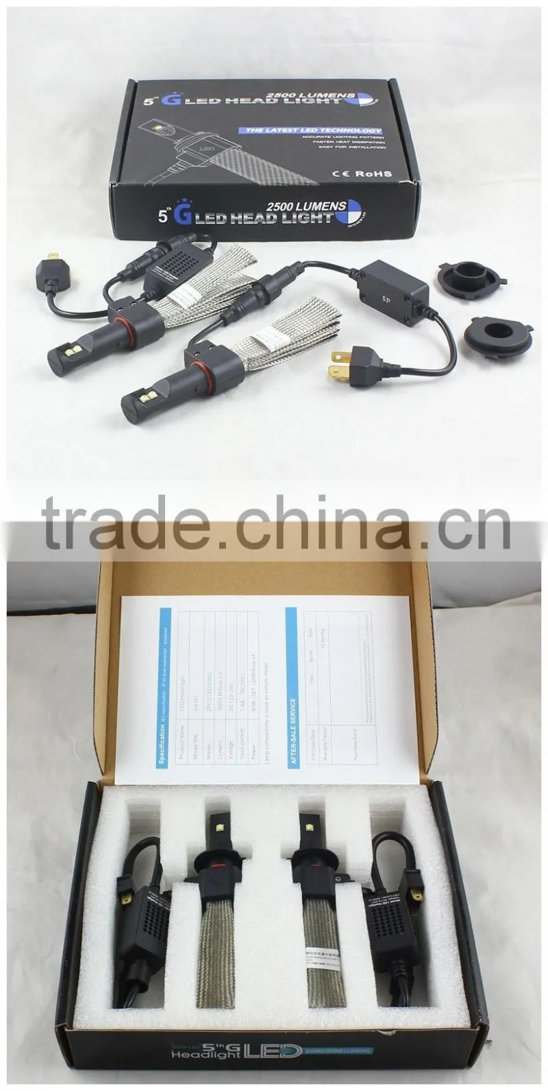 H4 Led Headlight Bulbs in Car Light Source Hi/Lo Beam Motorbike Front Head DRL Fog Driving Lamp Lighting Head Light