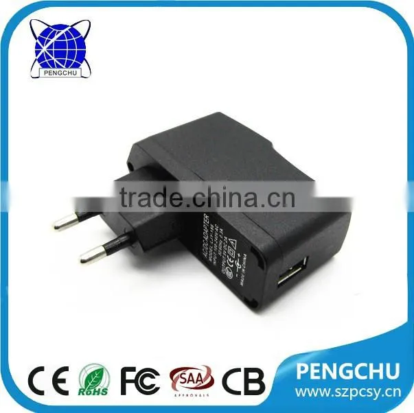 Portable US AU UK EU Plugs 5V 1.5A USB Power Charger