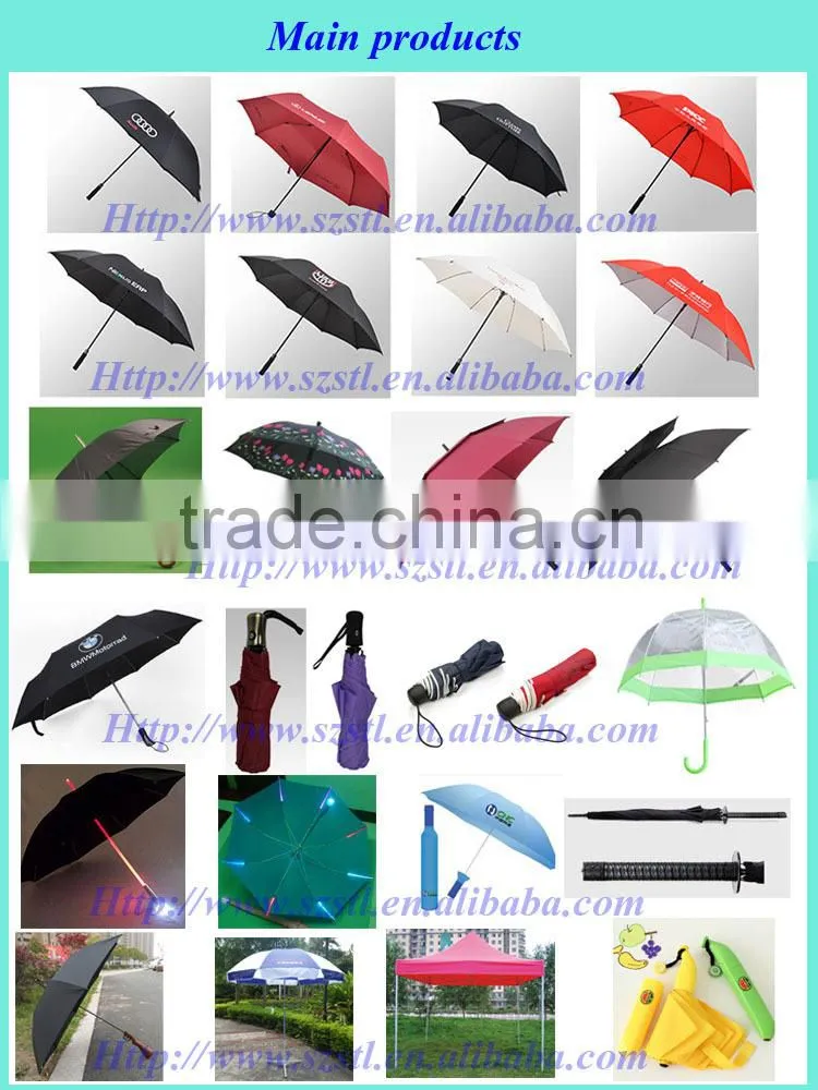 Wholesale classic automatic custom OEM amazon hot sale air vents wooden stick umbrella with wood hook handle