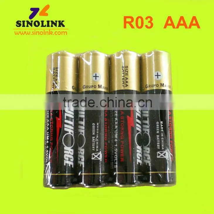 multiforce Shrink Wrap R03 SIZE AAA UM4 1.5V Battery trading companies