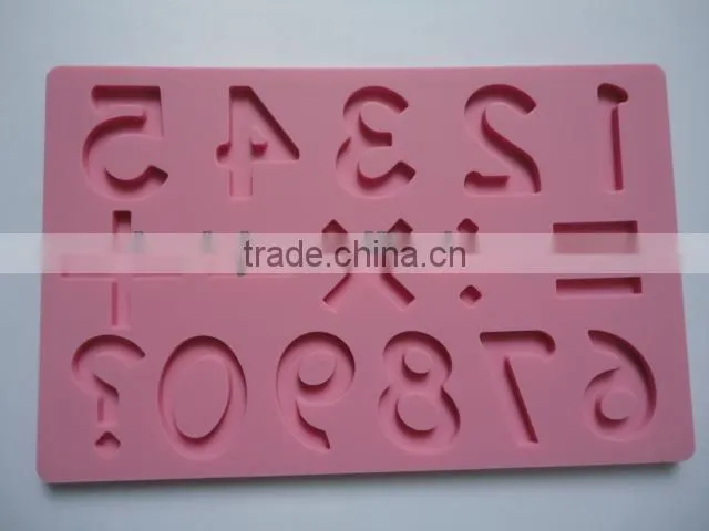 English letters fondant silicone mould