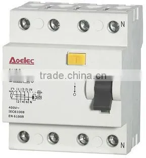 AUR3 KEMA certificate with high breaking capacity 30mA RCCB