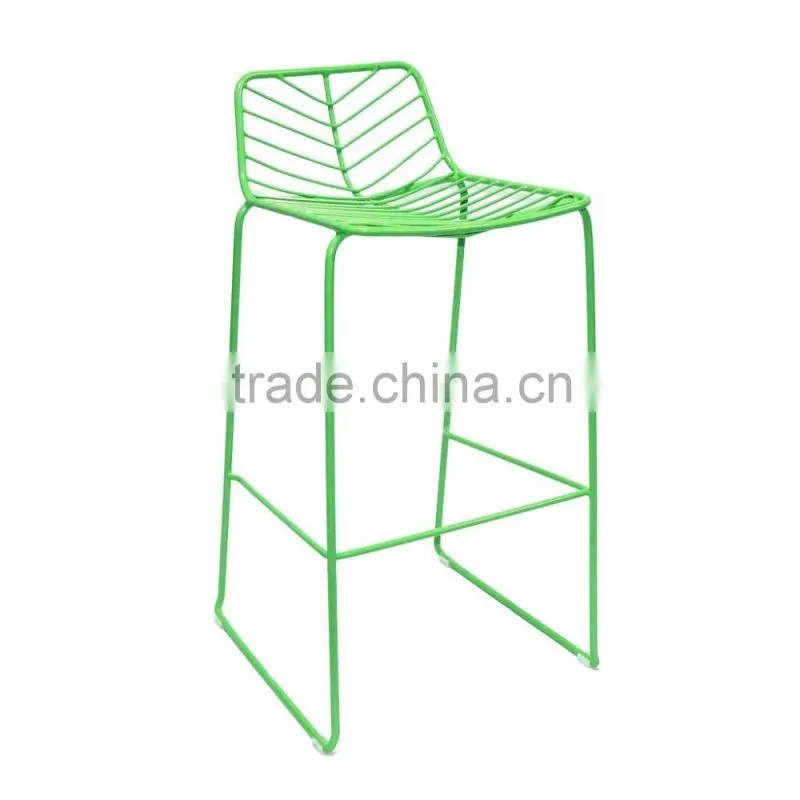 French handmade outdoor Leisure bar stool wire chair for garden