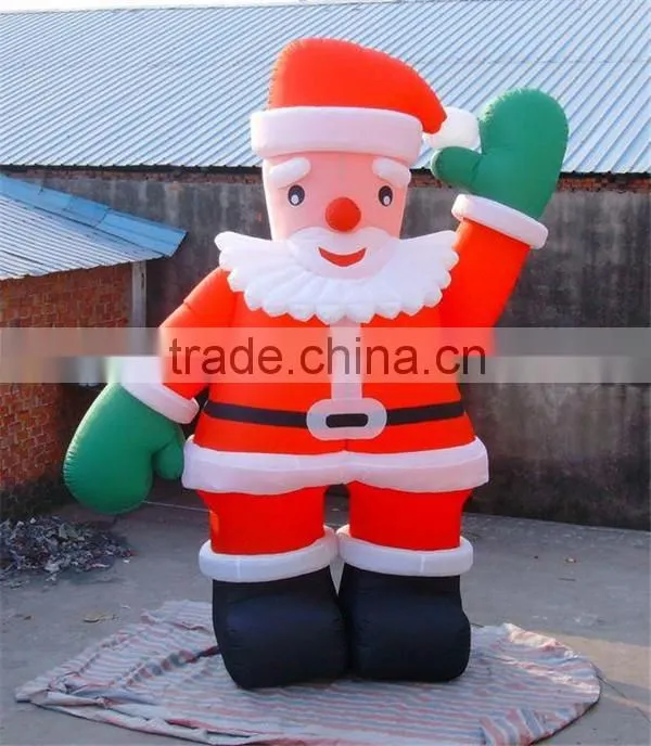 Popular excellent qaulity inflatable santa claus big inflatable air santa claus for decoration