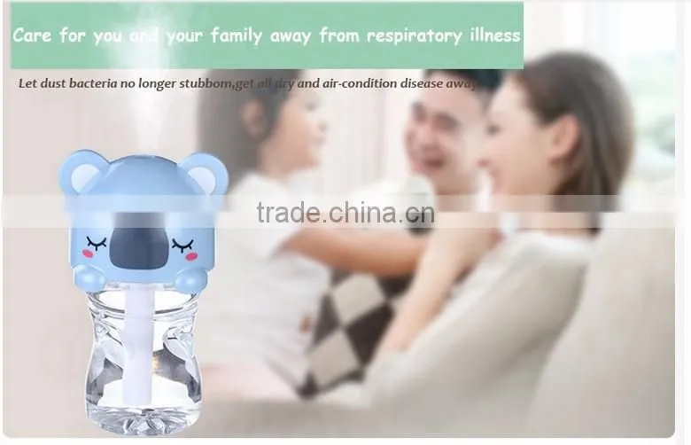 DC5V USB Office Ultrasonic Mini Portable cartoon shaped humidifier