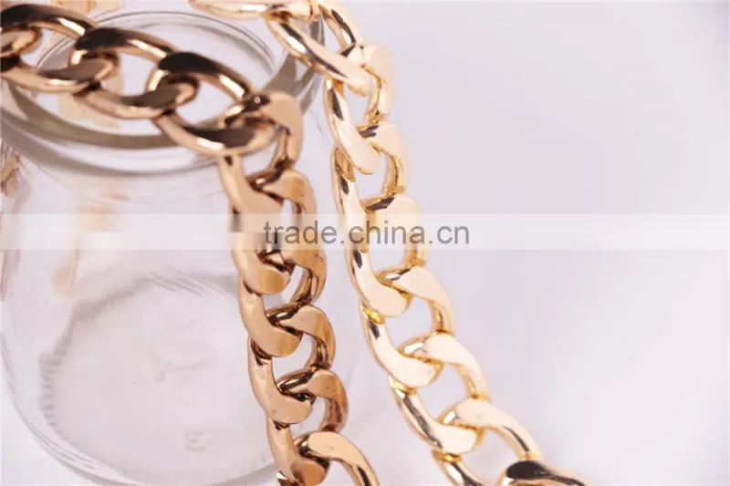 Handbag hardware accessories metal oval chain,Decorative bag parts metal chain,Detachable handbag metal chain