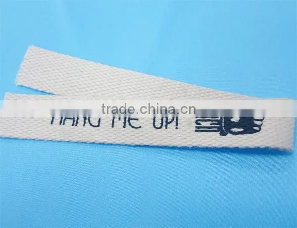 Custom Logo Printed Clothing Gament Cotton Twill Tape