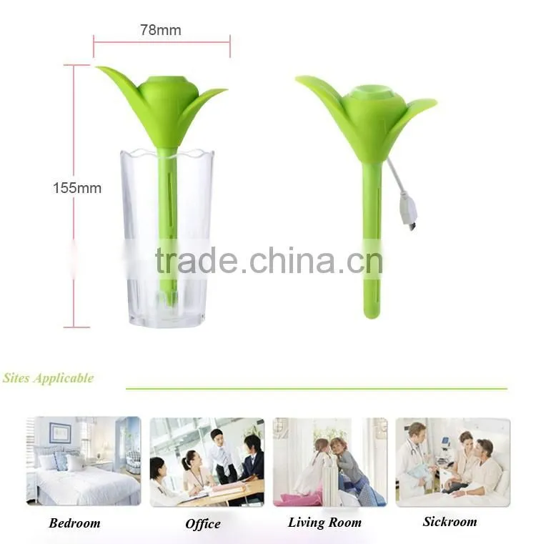 USB mini clover home air freshener diffuser/portable perfume mist diffuser