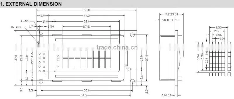 LCD module 8x2 LCD module blue Character 8x2 LCM
