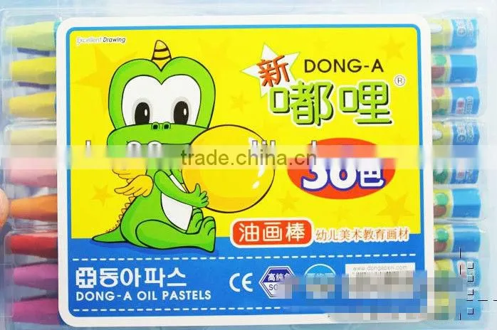 36 colour oil pastel cheap school stationery set for children