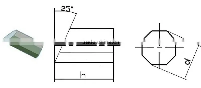 Yg6 YG8 YG13 carbide block core drill bit carbide insert