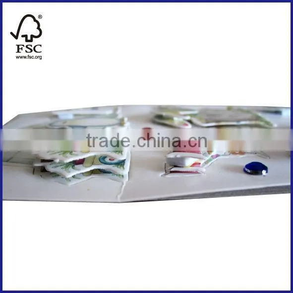chipboard kids 3D sticker