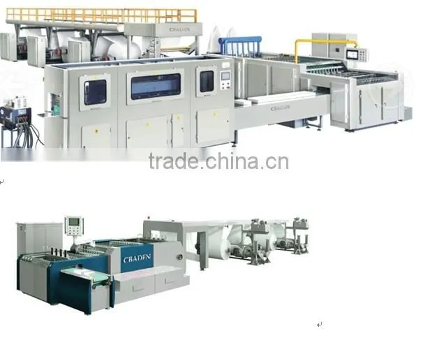 paper sheeting and packing machine line for from paper mill