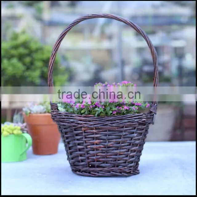 cheap unpeeled wicker basket