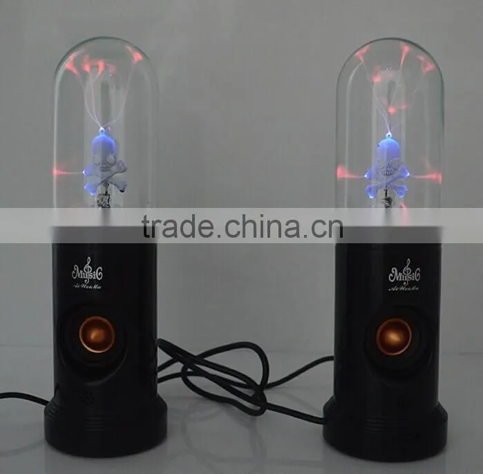 F-1236 Plasma Skull Light Mini bluetooth Speaker With Sound Responsive Light Show