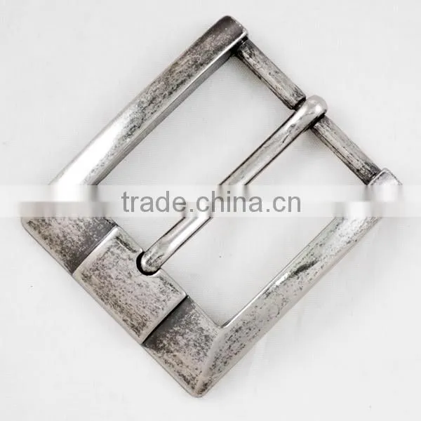35mm polish press tooth metal South America vintage antique brass belt buckle