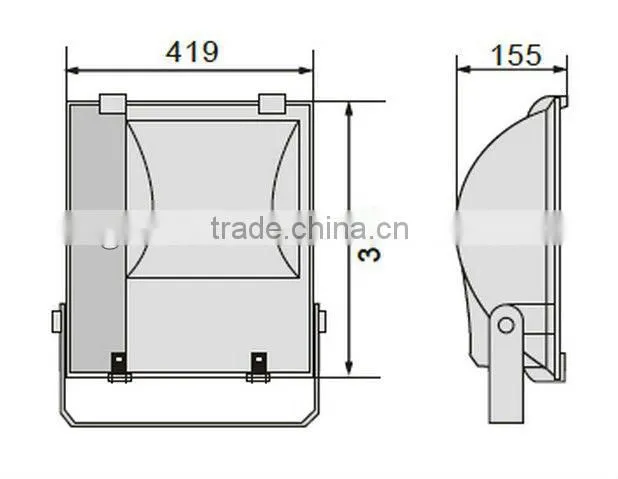 IP44 PIR Sensor Halogen Floodlight 500w DJ-H110